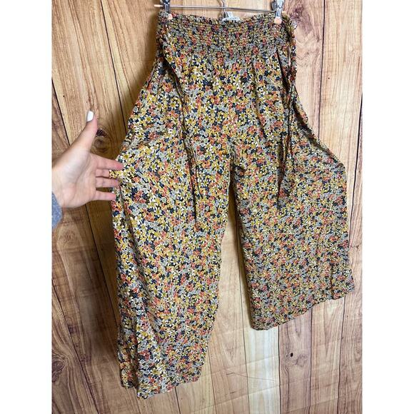 Patrons of Peace Floral Print Flowy Wide Legged Pants Women's Size S - Picture 9 of 9